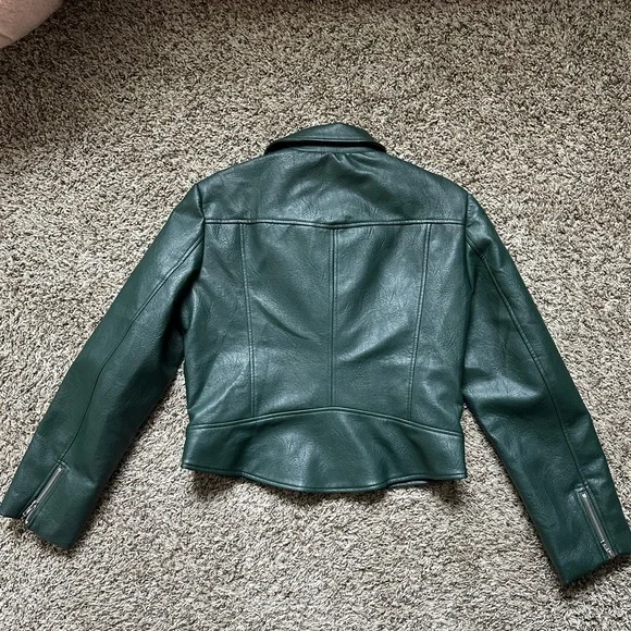 Faux Leather Moto Jacket - Picture 3 of 5